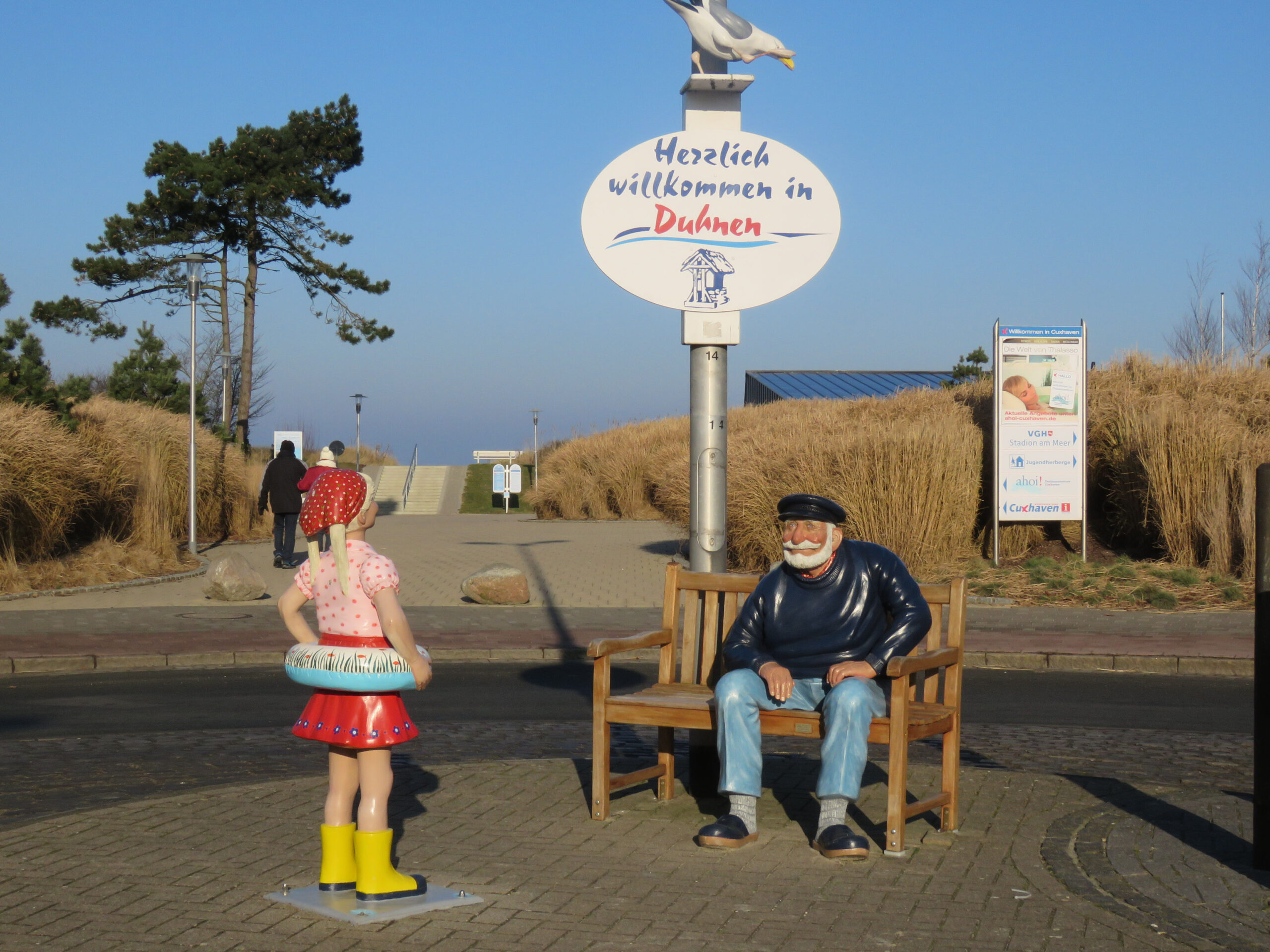 Eingang zum Strand in Duhnen