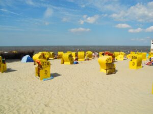 Strandkörbe in Duhnen am Strand