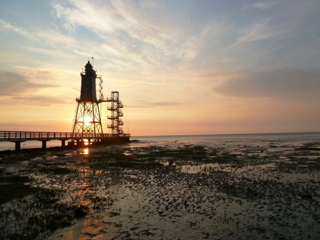 Bake in der Abenddämmerung