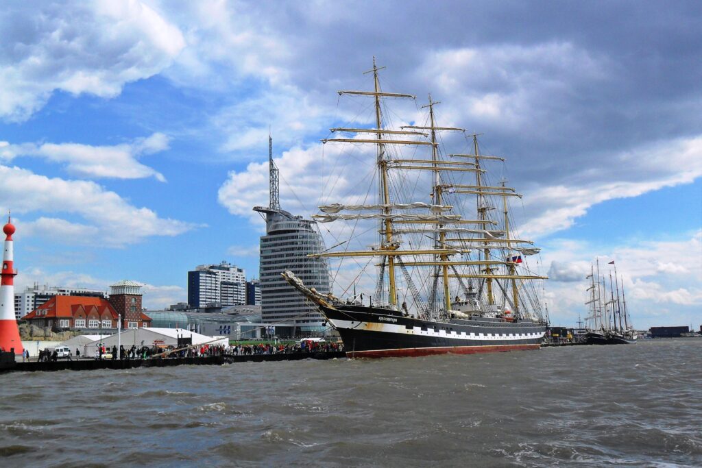Segler in Bremerhaven an der Pier