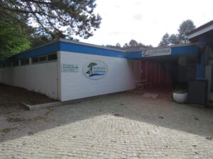 Eingang zum Waldfreibad in Sahlenburg